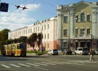 Вагон № 193 на ул. Соборной (напротив школы №2). 2007 год.