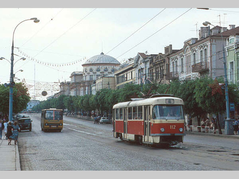 Вагон 112 на ул.Соборной (списан). Автор фотографии: Алексей Логвинов